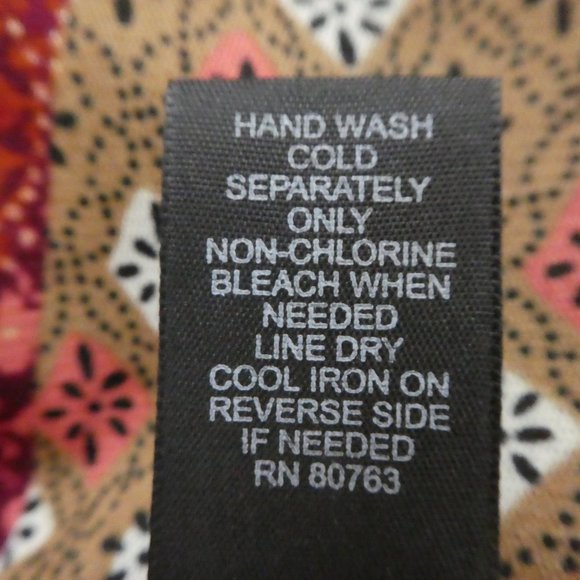 Vintage 90s Y2K Hippie Halter Top Shark Bite Overlap Psychedelic Kaleidoscope L - Picture 8 of 8